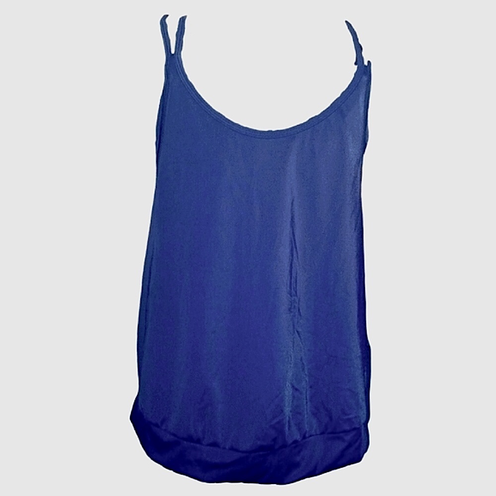 Athleta Navy Blue Tankini Top size 36 B/C